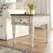 Kimmons End Table w/ Storage Wood in Brown/White Laurel Foundry Modern Farmhouse® | 26 H x 24 W x 28 D in | Wayfair