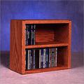 Rebrilliant 52 CD Multimedia Tabletop Storage Rack Wood/Solid Wood in Black | 12.75 H x 14.25 W x 6.75 D in | Wayfair