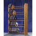 Rebrilliant 275 CD Multimedia Dowel Rack Storage Wood/Solid Wood in White | 37.25 H x 24.25 W x 7.25 D in | Wayfair