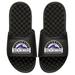 Youth ISlide Black Colorado Rockies Personalized Alternate Logo Slide Sandals