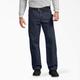 Dickies Men's Relaxed Fit Sanded Duck Carpenter Pants - Rinsed Dark Navy Size 40 32 (DU336)