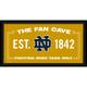 Notre Dame Fighting Irish Framed 10" x 20" Fan Cave Collage