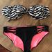 Victoria's Secret Swim | 2/$12..Victoria’s Secret Strapless Bandeau Top | Color: Black/White | Size: L