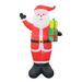 The Holiday Aisle® Santa Inflatable Polyester in Black/Red | 96 H x 35 W x 55 D in | Wayfair 6DC865ED97E34031A6176DC73D36ACEB