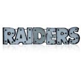 Imperial Las Vegas Raiders 41.5'' x 9.25'' Lighted Recycled Metal Sign