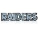 Imperial Las Vegas Raiders 41.5'' x 9.25'' Lighted Recycled Metal Sign