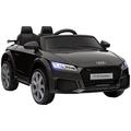 HOMCOM 12V Kids Ride On Car w/Rechargeable Battery, Remote Forward Reverse, LIGHTS, Horn, MP3 Player, Seatbelt - Black