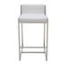 Nuevo Zola Bar & Counter Stool Leather in White | 32.8 H x 18 W x 19.5 D in | Wayfair HGTA402