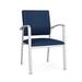 Lesro Newport Waiting Reception Guest Chair Metal Frame Metal | 36 H x 23.5 W x 24 D in | Wayfair NP1101.SSV-01PPIB