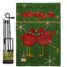 Breeze Decor Callin All Cardinals Winter Wonderland Impressions 2-Sided Polyester 19 x 13 in. Flag Set in Green | 18.5 H x 13 W x 1 D in | Wayfair