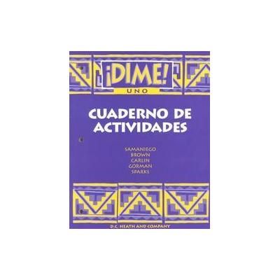 Dime Uno Cuadernode Acitividades (Paperback - Houghton Mifflin School)