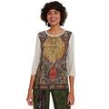 Desigual Women's T-Shirt Rahjan, White (Arena Vigore 1018), S