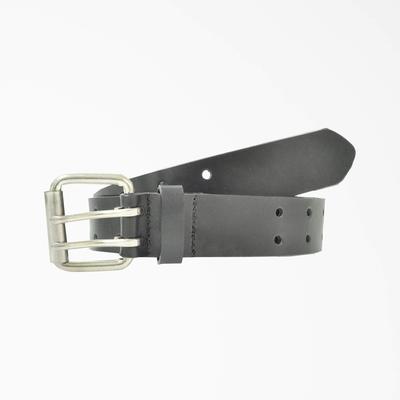 Dickies Perforated Leather Double Prong Buckle Belt - Black Size 2Xl (L10165)