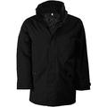 Kariban Parka Padded Jacket - Blank Plain Jackets Black/Black M KB677