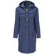 Montgomery, women's duffel coat with buffalo horn toggle - Blue - UK 12/ Label size- 34