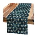 East Urban Home Damask Table Runner Polyester in Blue/Gray | 72 D in | Wayfair 0A16E28CDED44D71A9E2B15D20AC9622
