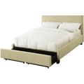 Tavel Full-size Nailhead Platform Storage Bed in Tumbleweed - Modus 3ZS1D412