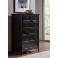Paragon Five Drawer Chest in Black - Modus 4N0284
