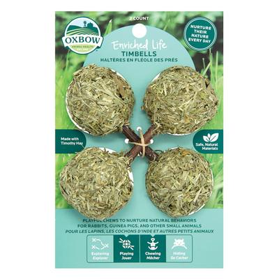 Oxbow Enriched Life Timbells Chew for Rabbits, Count of 2