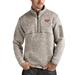 Men's Antigua Oatmeal Virginia Tech Hokies Fortune Half-Zip Pullover Jacket