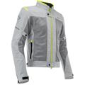 Acerbis Ramsey Vented Veste textile de moto, gris-jaune, taille 2XL