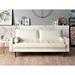 Wrought Studio™ Monestime 57.87" Faux Leather Square Arm Loveseat Faux Leather in White | 33.07 H x 57.87 W x 33.07 D in | Wayfair