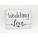 Ebern Designs Wedding Love Wall Décor in White | 16 H x 12 W x 1 D in | Wayfair 01075293F61149F8B7171379D783EEBE