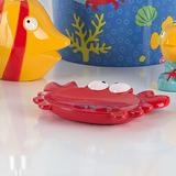 Highland Dunes Pannell Fish Tails Soap Dish Resin in Red | 0.69 H x 5.63 W x 3.75 D in | Wayfair 75FCEB458D784CA5921D67CAE76B82CE