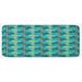 Blue/Green 0.1 x 19 W in Kitchen Mat - East Urban Home Botanical Kitchen Mat Synthetics | 0.1 H x 19 W in | Wayfair