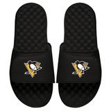 Men's ISlide Black Pittsburgh Penguins Primary Logo Slide Sandals