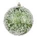 Vickerman 599716 - 4.75" Moss Green Glitter Hail Ball Christmas Tree Ornament (4 pack) (N190264D)