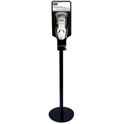 Rubbermaid® FG750824 Autofoam Black Metal Hand Sanitizer Station Stand