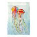 Betsy Drake Interiors Colorful Jellyfish 2-Sided Garden Flag, Synthetic in Green | 18 H x 12.5 W in | Wayfair FL1095