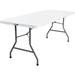 PRE Sales Rhinolite Rectangular Portable Folding Table Plastic/Resin in White | 30 H x 72 W x 30 D in | Wayfair 3710
