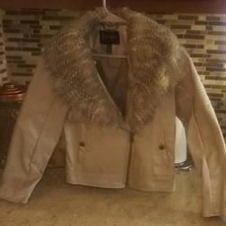 Jessica Simpson Jackets & Coats | Jessica Simpson Jacket | Color: Cream | Size: 10-12