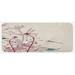 Ivory 0.1" x 47" L X 19" W Kitchen Mat - East Urban Home Grunge Style Design Flowers Leaves & Bugs Flies Wings Image Pale Pink Burgundy & Blue Kitchen Mat 0.1 x 19.0 x 47.0 D | Wayfair