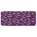 Purple 0.1" x 47" L X 19" W Kitchen Mat - East Urban Home Vortex Shapes w/ Polka Dots Background Flower Pattern Colorful Animal Design Multicolor Kitchen Mat 0.1 x 19.0 W in indigo/pink/redSynthetics | Wayfair