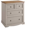 Mercers Furniture Corona Grey Wax 2+2 Chest