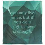 East Urban Home You Only Live Once Quote Single Duvet Cover Microfiber in Green | King Duvet Cover | Wayfair 7995249E7E24480FA4588BAD39AFEF65