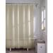 Symple Stuff Berumen 10 Gauge Super Heavyweight Vinyl Single Shower Curtain Liner Vinyl in White/Brown | 72 H x 72 W in | Wayfair 073161895013