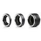 Movo MT-S68 3-Piece AF Chrome Macro Extension Tube Set for Sony Alpha DSLR Camera/A-Mount Lens System with 12mm, 20mm, 36mm Tubes