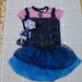 Disney Matching Sets | Disney Vamperina Top And Skirt Set 7/8 And Doll | Color: Blue | Size: 7g