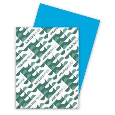 Wausau 8.5 x 11 in. Astrobright Colored Cardstock Paper - Celestial Blue, 250 Sheets