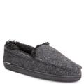 MUK LUKS Faux Wool Moccasin Slippers - Mens L Size 11-12.5 Black Slipper Medium