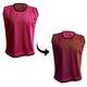 PROSTYLE SPORTS 10 Football Training Reversible Bibs Football Netball Rugby Hockey Cricket (Pink/Maroon, Junior (U14's))