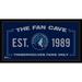 Minnesota Timberwolves Framed 10" x 20" Fan Cave Collage