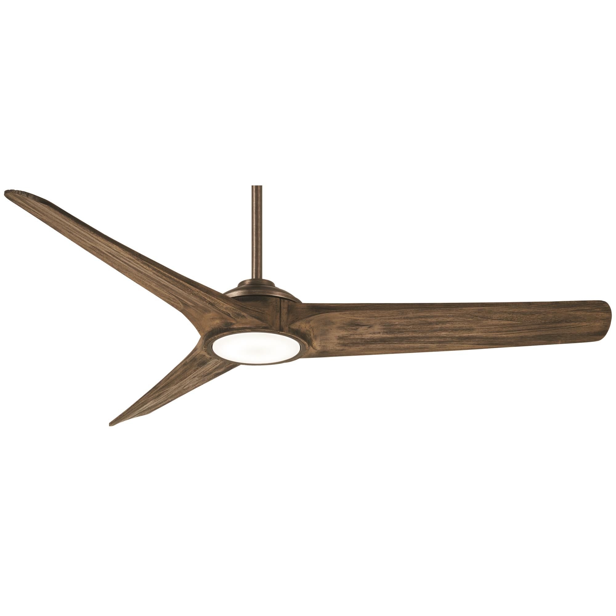 Minka Aire Timber 68 Inch Ceiling Fan with Light Kit - F747L-HBZ/AW
