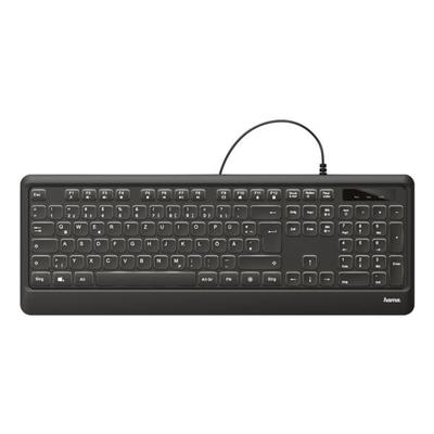 Beleuchtete Tastatur »KC-550« schwarz, Hama, 45x1.5x16.5 cm