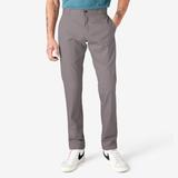 Dickies Men's Skinny Fit Double Knee Work Pants - Silver Size 42 30 (WP811)