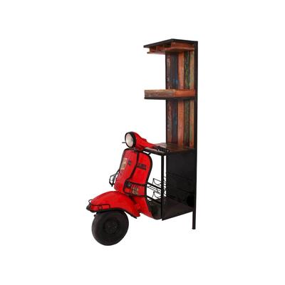SIT This & That Roller-Barschrank Rot 1054-37 / B 46 x H 190 x T 98 cm Image